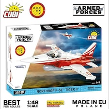 Northrop F-5E Tiger II brick plane model - COBI 5857 - 351 bricks