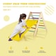 image 5 of COSTWAY 2-in-1 Triangle Climbing Set Wooden Toddler Climbing Triangle Ladder