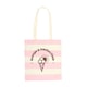 image 1 of Something Different Scoops & Smiles Club Polycotton Tote Bag | Pink | Pink/White | 1
