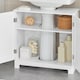 image 7 of SoBuy Under Sink Bathroom Cabinet with 2 Doors and Adjustable Shelf, White, 23.6x11.8x23.6 inches, 9.7 kg - BZR18-II-W