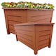 image 1 of 4 Terracotta Large Grosvenor Troughs Long Flower Planters For Home & Garden Brown | Terracotta