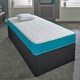 image 4 of Coil Sprung Hybrid Mattress - Medium Soft Comfort, Cooltouch Breathable Cover Blue | Single