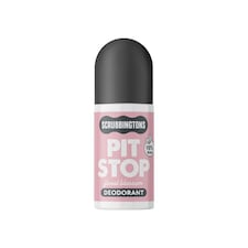 Scrubbingtons Pit Stop Natural Deodorant For Women, Roll on For Sensitive Skin Made in UK. Paediatrician approved, Aluminium & Alcohol Free, Vegan & Cruelty Free, Floral Blossom, 75ml | White | White | 1
