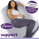 image 6 of Aamira Light Grey Pregnancy Maternity Pillow,140x70x20cm J Shaped Memory Foam | Grey | Grey | Standard | 1