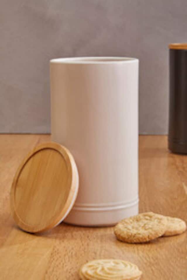 image 1 of Fenwick Cream Large Stoneware Canister