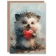 image 1 of Adorable Love Heart Arty Occasion Baby Birthday Card
