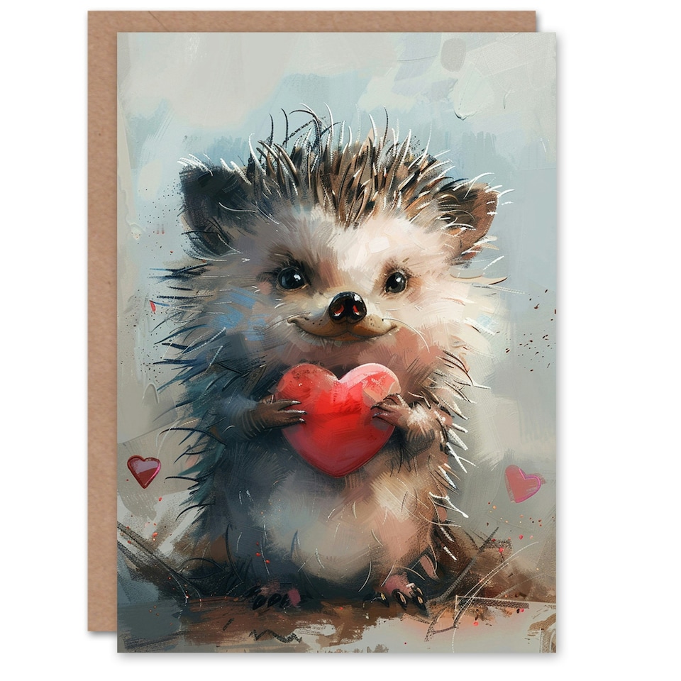 image 1 of Adorable Love Heart Arty Occasion Baby Birthday Card