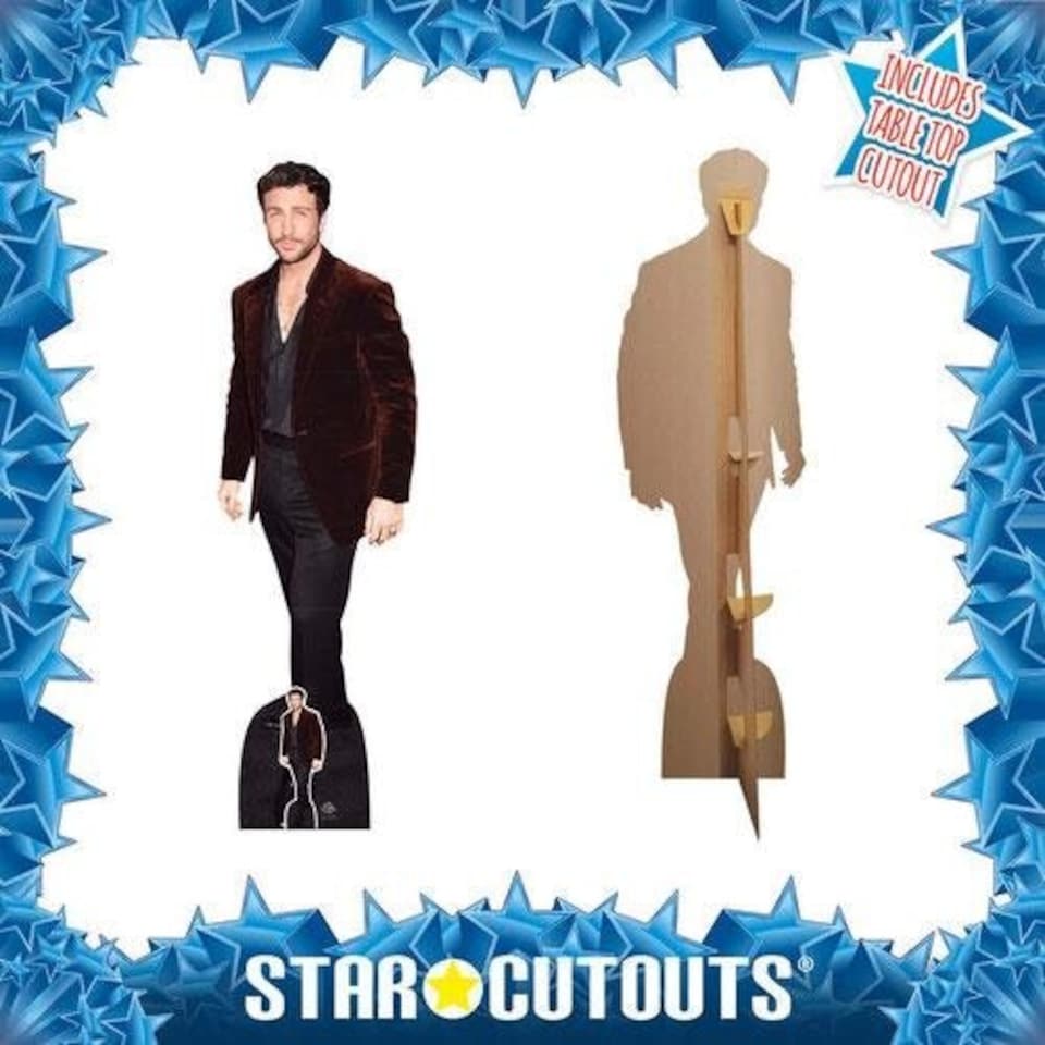 image 1 of Aaron Taylor-Johnson Brown Jacket Lifesize Cardboard Cutout 181cm