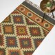 image 1 of Homescapes Lucea Orange and Blue Kilim Wool Rug - 240 x 300 cm | Orange | 240 x 300 cm
