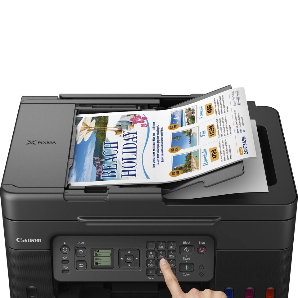 image 1 of Canon PIXMA G4570 Wireless Colour All-in-one Refillable MegaTank Inkjet Printer, Inkjet, Colour printing, 4800 x 1200 DPI, A4, Direct printing, Black | Black | Black | 25 - 400%
