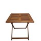 image 1 of Windermere Outdoor 4 Person Folding Square Wooden Table