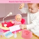 image 7 of BiBi Doll Bathtub Set with Working Shower, 13" Baby Doll & Accessories