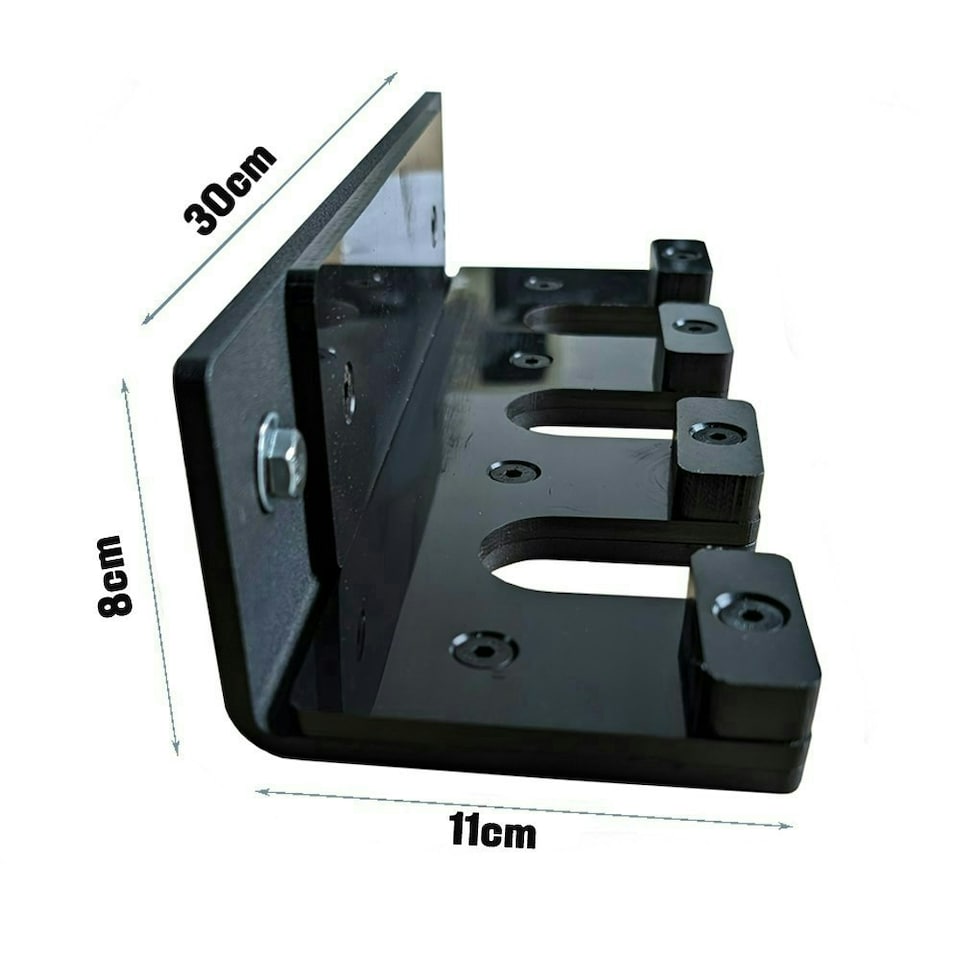 image 1 of Wall Mounted Barbell Storage Rack 3 Bar Holder