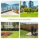 image 5 of Outsunny 2 Seater Wood Garden Storage Bench Outdoor Storage Box Natural