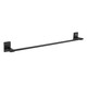 image 2 of Showerdrape Unity Black Stainless Steel Wall Mounted 4 Piece Bathroom Accessory Set