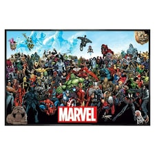 Gloss Black Framed Marvel Universe Maxi Poster Framed Poster
