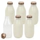 image 1 of 1L Glass Bottles Drink Smoothie With Lid 1000ml | Clear | 1L | 6