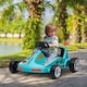 image 2 of AIYAPLAY 6V Electric Go Kart w/ Music, Light, Horn, for Ages 3-5 Years, Blue