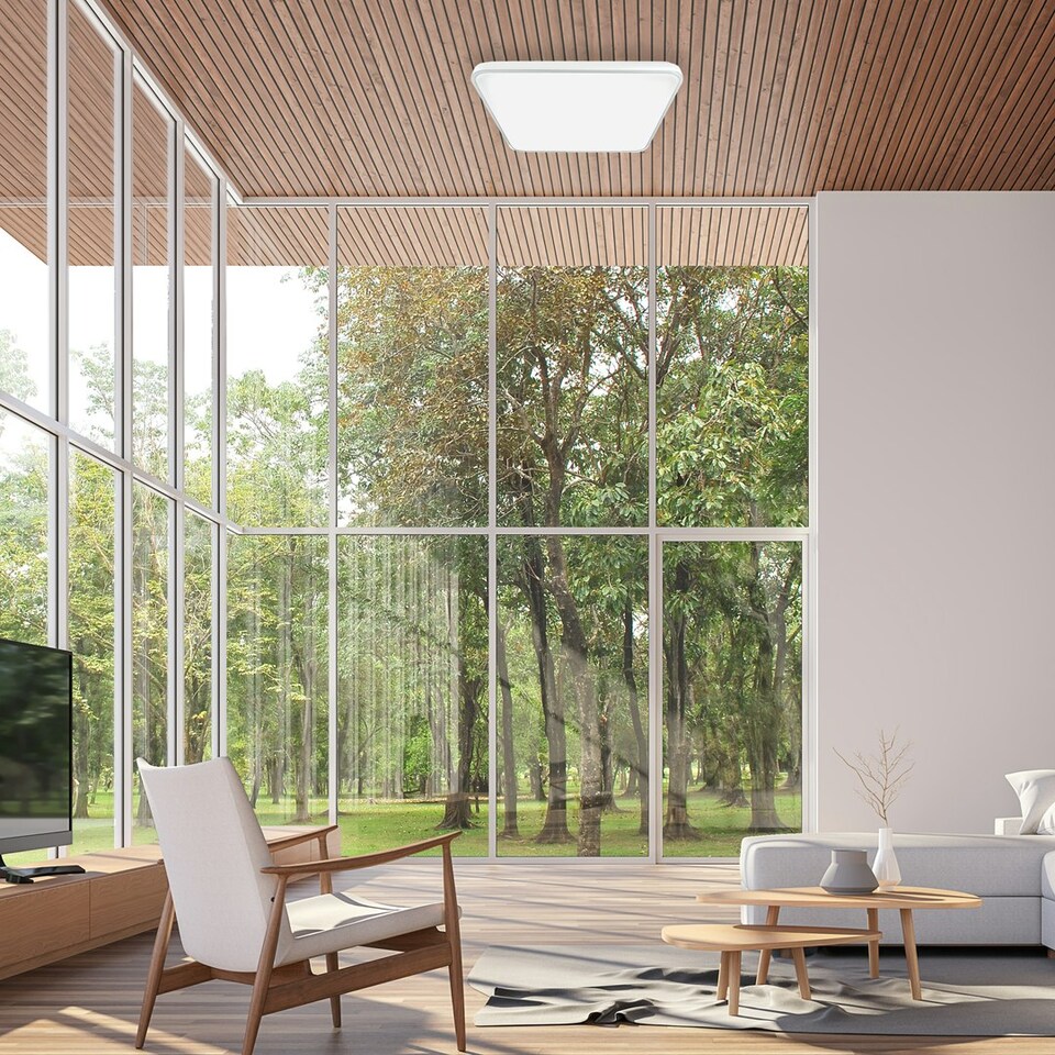 image 1 of Milagro Ceiling Lamp Fabio White 35W