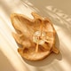 image 6 of Marco Paul25cm Wooden Maple Leaf Decorative Bowl Autumn Centrepiece Brown