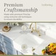 image 6 of Fireclay Kitchen Bundle - Single Bowl Belfast Sink, Strainer Waste & Bridge Crosshead Tap, 595mm - Brushed Brass - Balterley
