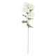image 2 of 80cm White Artificial Carnation and Larkspur in Glass Vase