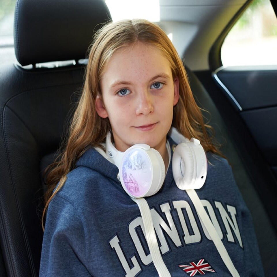 image 1 of Lazerbuilt Wicked Bluetooth Headphones with Mic and AUX Mode