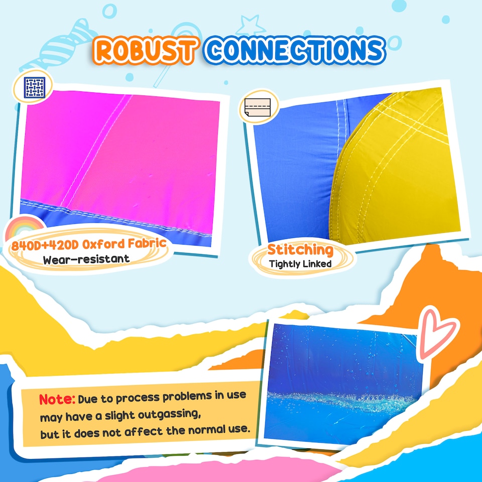 image 1 of Outsunny 5 in 1 Bouncy Castle for Children with Blower, for Ages 3-8 Years