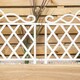 image 3 of Pack of 3 27cm White Plastic Garden Patio Lawn Border Fence Edging