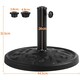 image 3 of Yaheetech 44.5 cm Outdoor Patio Heavy Duty Market Umbrella Base Stand Black
