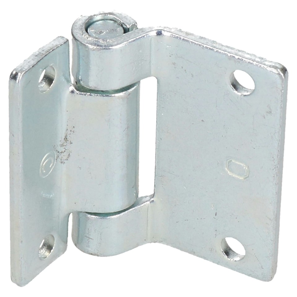 image 1 of Pressed Steel Hinge Heavy Duty 65x73mm Industrial Door Hatch Locker 4PK Silver