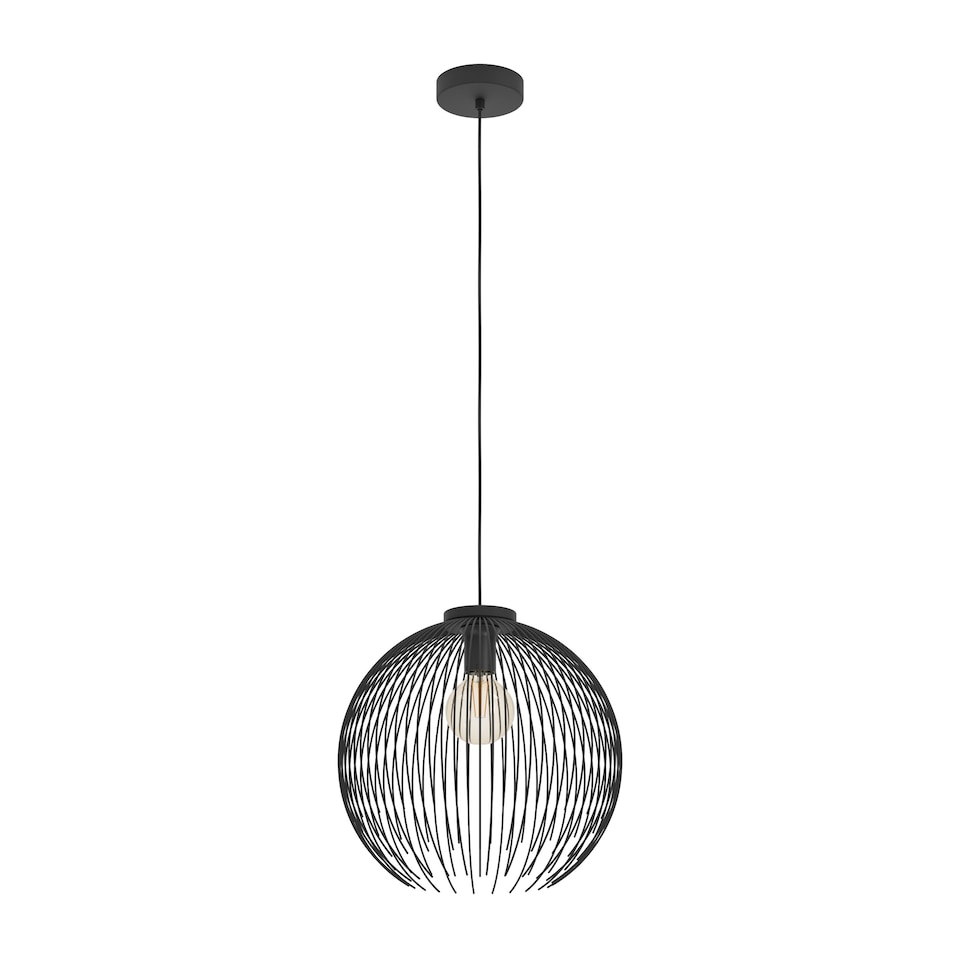 image 1 of EGLO Venezuela Black Steel Pendant Light