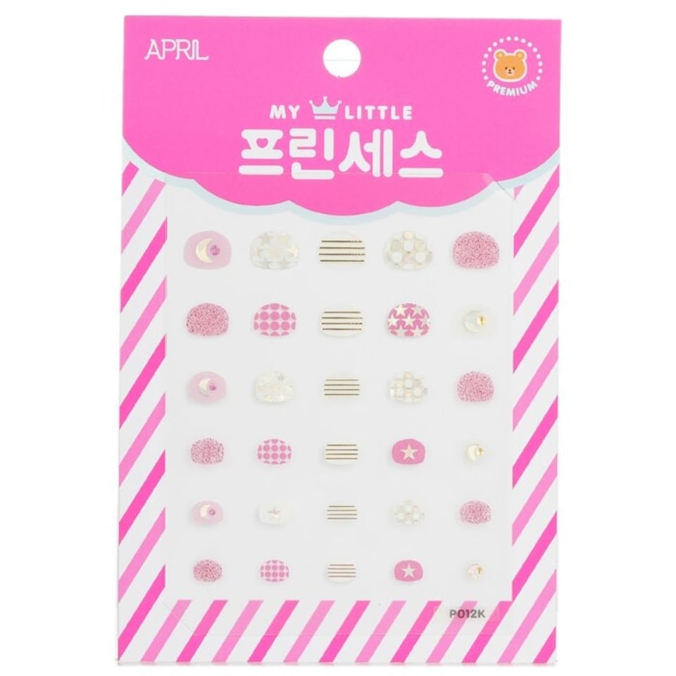 image 1 of Princess Kids Nail Sticker - # P012k - 1pack Multi