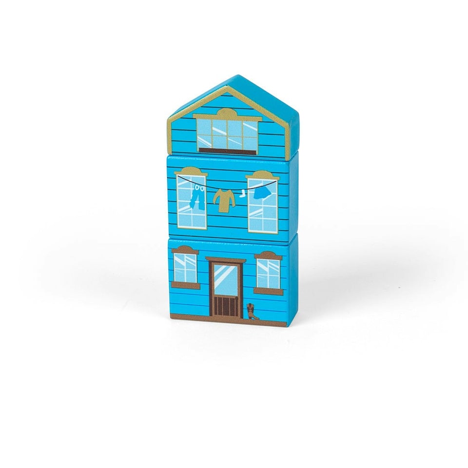 image 1 of Bigjigs Rail Wooden Wild West Train Set - 62 Play Pieces