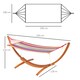image 5 of Outsunny Wooden Frame Hammock | Hammock With Stand Pink
