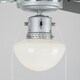 image 2 of ValueLights Mirage Blank And Grey Ceiling Fan Light Dimmable With Remote Control