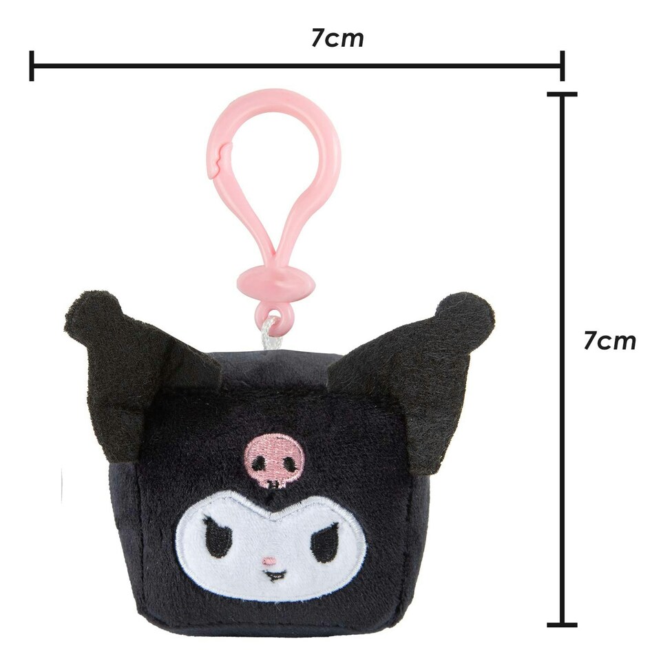 image 1 of Hello Kitty Soft Toy Cubeez Plush Kuromi Cute Plush Huggable Cuddly 7cm Black