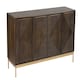 image 1 of Zaine Carving 4 Door Sideboard - Mango Wood - L40 x W138 x H76 cm - Dark Finish - Fully Assembled | Brown