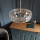 image 4 of Clifton 5 Light Multi Arm Lamp Ceiling Pendant Bright Nickel