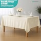 image 8 of Rectangle Crushed Velvet Table Cloth, Washable Table Cover - 90" x 156"