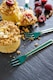 image 2 of Artesà Mini Serving Fork Set of 4 | Green
