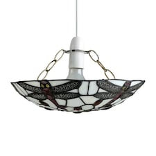 ValueLights Tiffany Style Multicolour Ceiling Pendant Shade | Multi