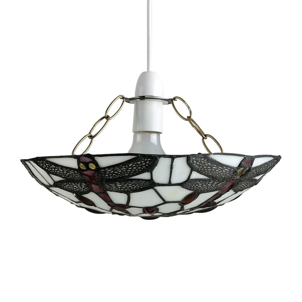 image 1 of ValueLights Tiffany Style Multicolour Ceiling Pendant Shade | Multi