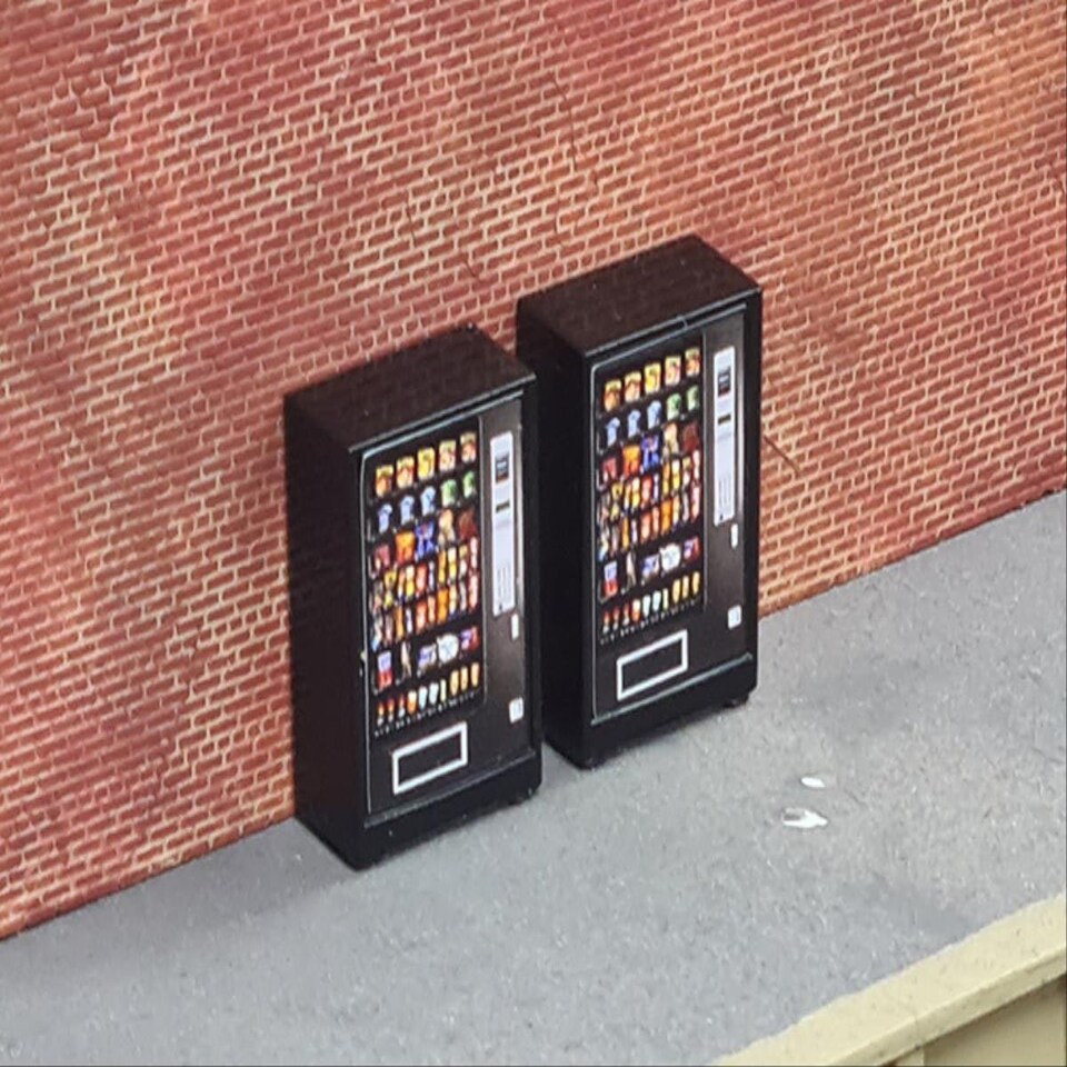 image 1 of GM Structures Vending Machines 2pcs (Pre-Built)