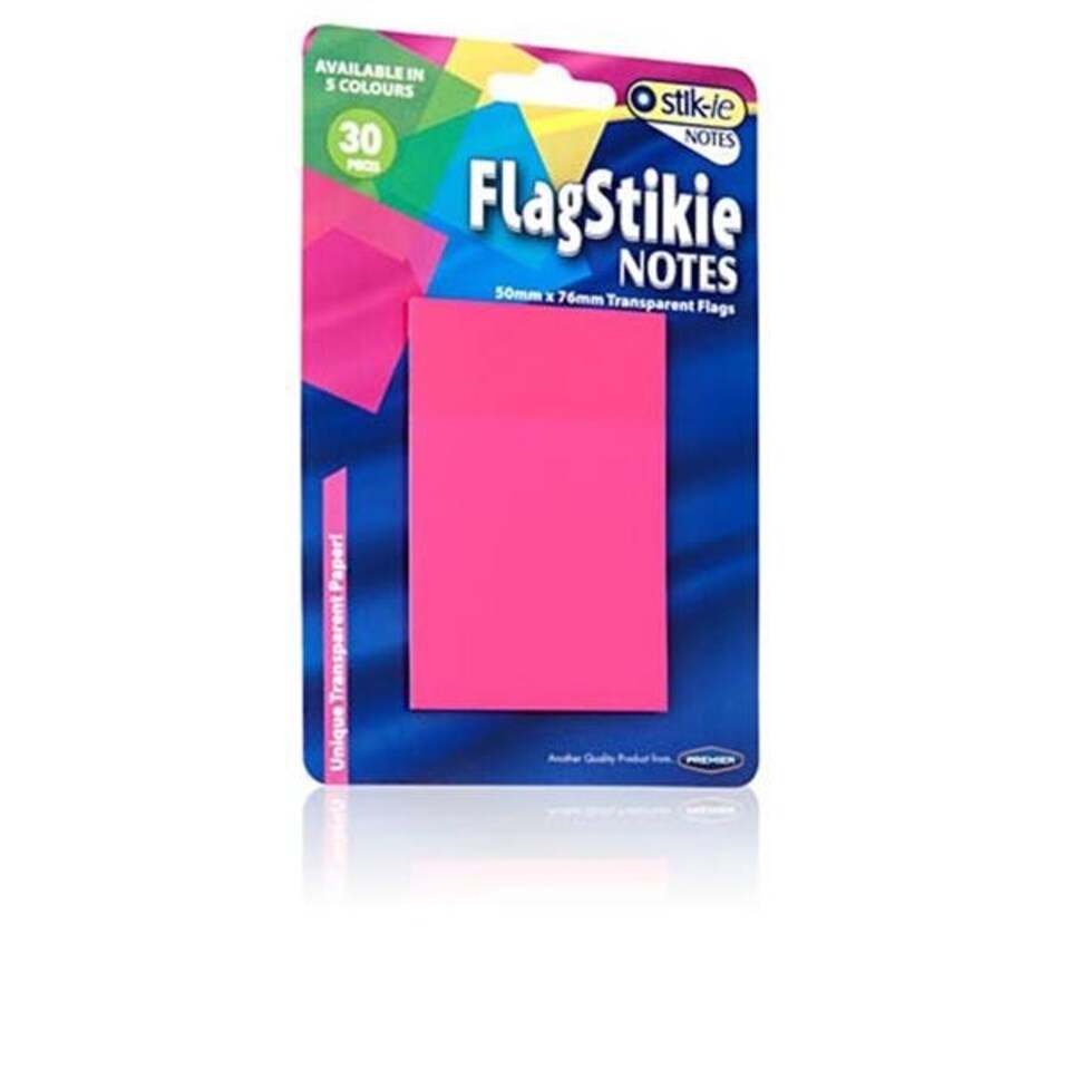 image 1 of Pack of 30 Piece 50x76mm Flag Stikie Notes by Stik-Ie