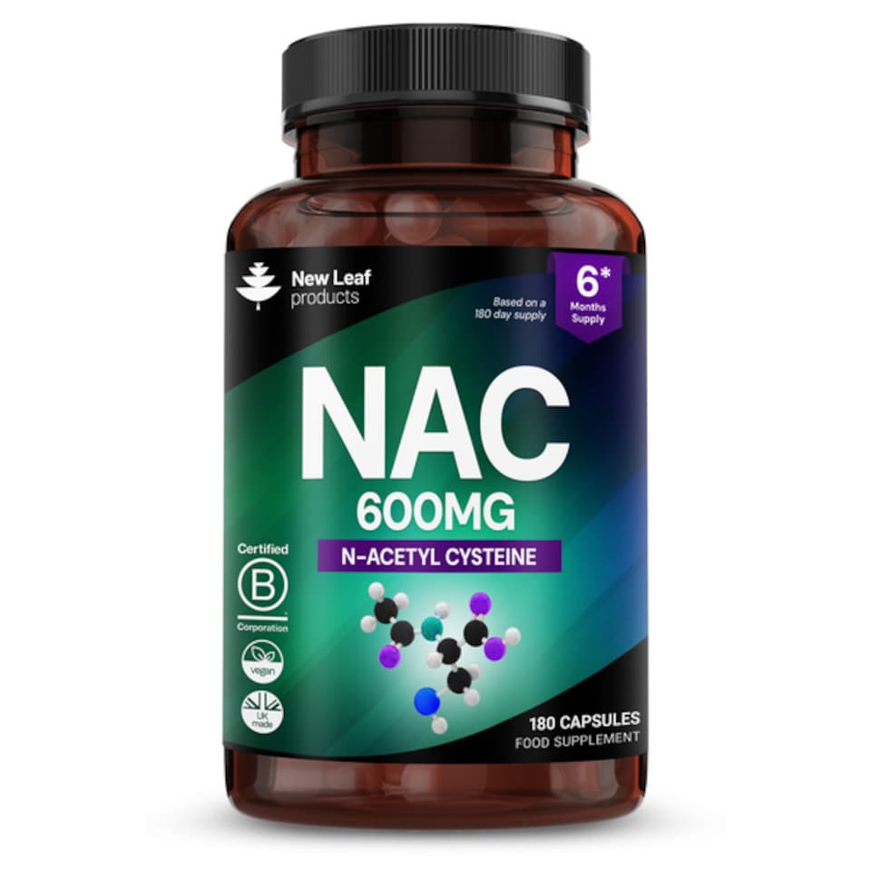 image 1 of NAC N-Acetyl-Cysteine 600mg Supplement 180 Capsules