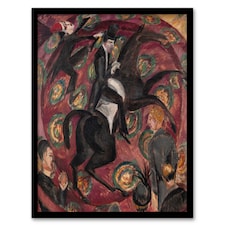 Circus Rider Castanets Dancers Kirchner Framed Wall Art Print 12X16"