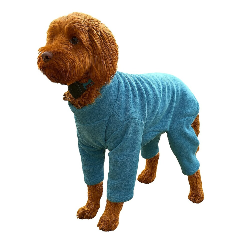 image 1 of Four Legged Dog Fleece - XXL / Teal Blue | XXL