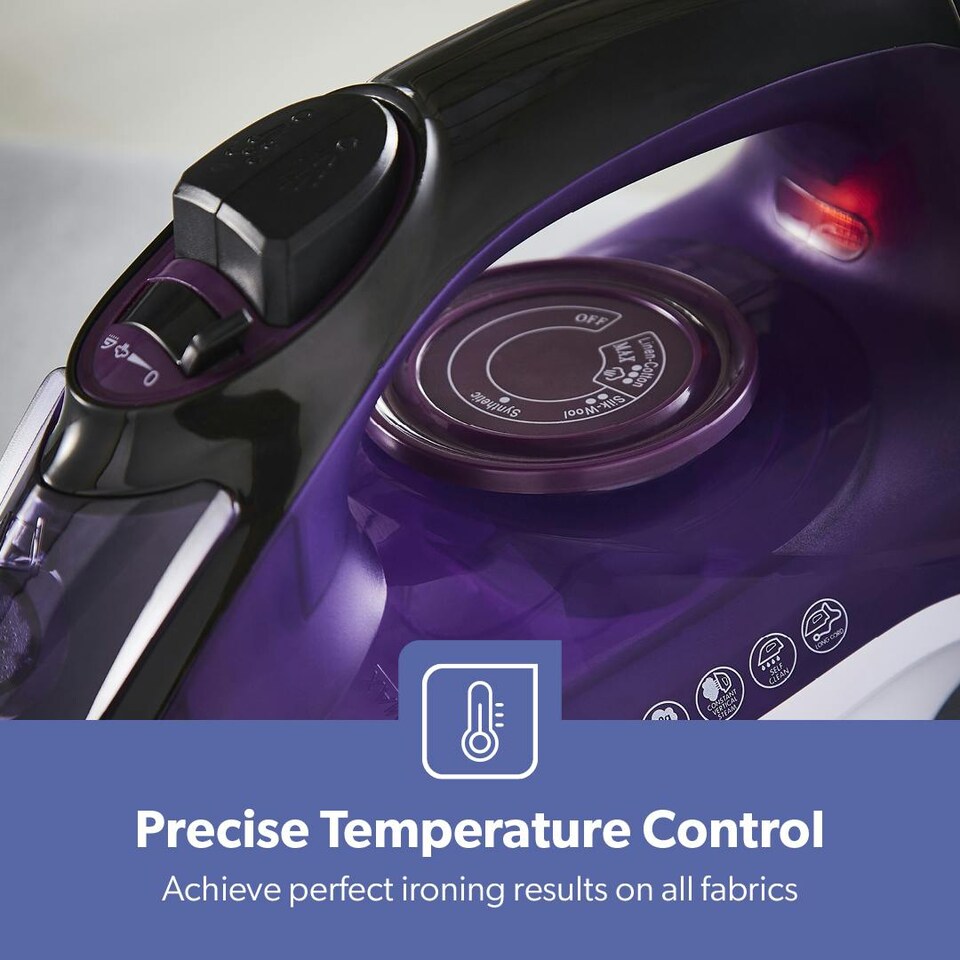 image 1 of GEEPAS Steam Iron 2400W Purple