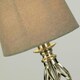image 3 of Manor Chrome Table Lamp with Grey Shade Chrome